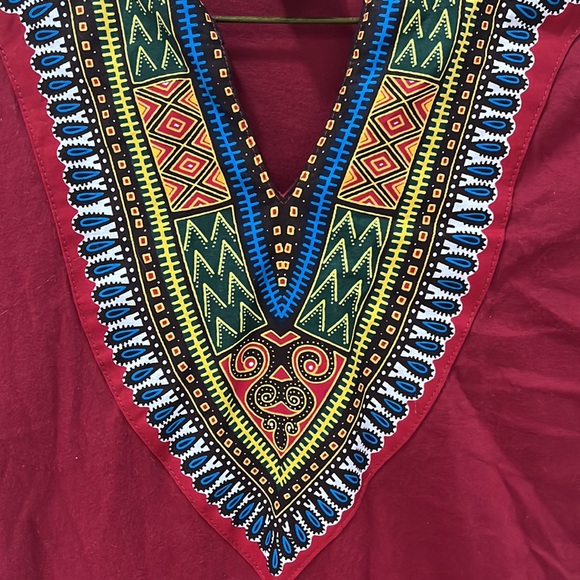 Diyanu Men’s small African print short sleeved shirt - Picture 2 of 5